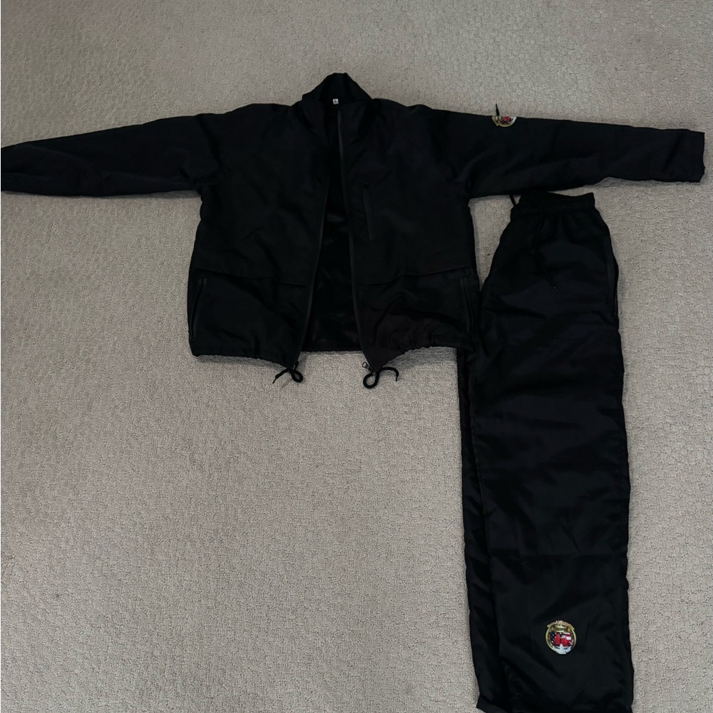 Black Two-Piece Set with Clean Design